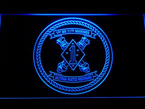 US Marine Corps 1st Battalion 11th Marines LED Neon Sign